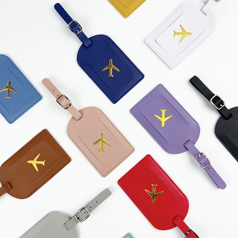 Women Accessories Name - 남녀공용 다채로운 PU 가죽 수하물 태그,
