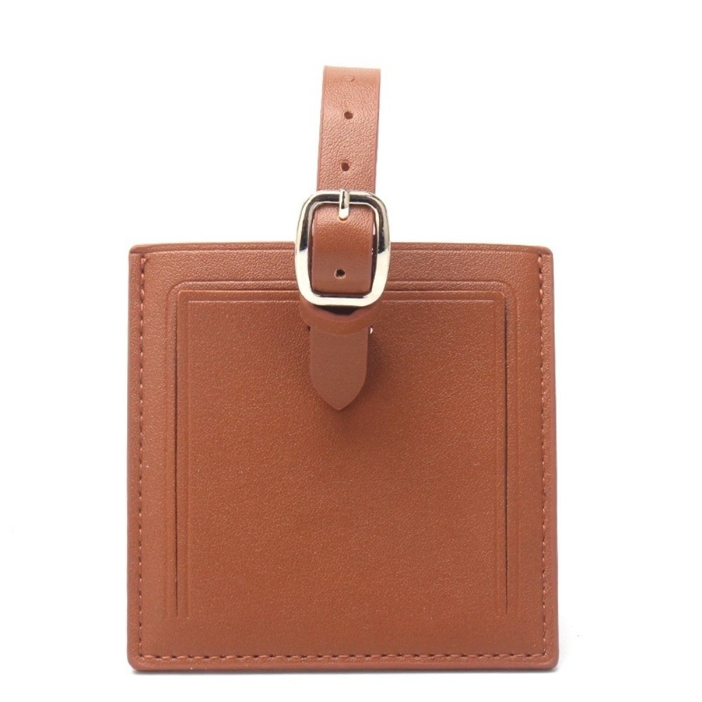 Women Accessories Name - 사각형 가죽 수하물 라벨(서명 용지 포함)