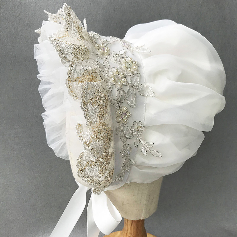 Women'S Victorian Accessories - 빅토리아 보닛 프릴 빌리지 캡, 로리타,