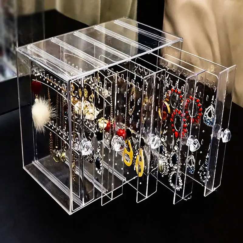 Women Accessories Drawer - 플라스틱 서랍 보석 상자 스토리지 귀걸이
