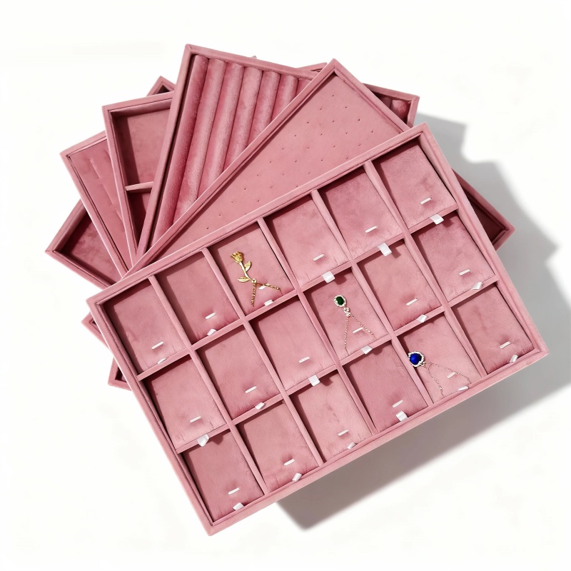 Women Accessories Drawer - 벨벳 보석 정리함 서랍용 트레이, 보석