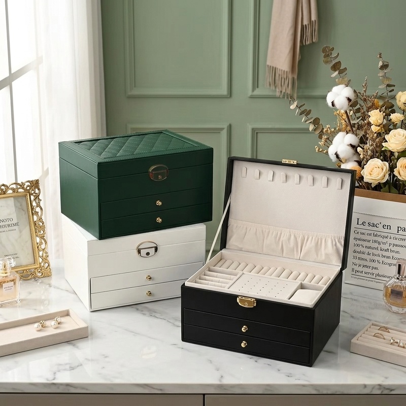 Women Accessories Drawer - 대용량 쥬얼리 보관함 다층 서랍 정리함