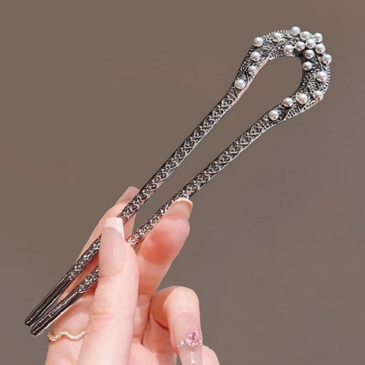Women Accessories Aesthetic - 여성을위한 새로운 진주 U 모양의 머리핀