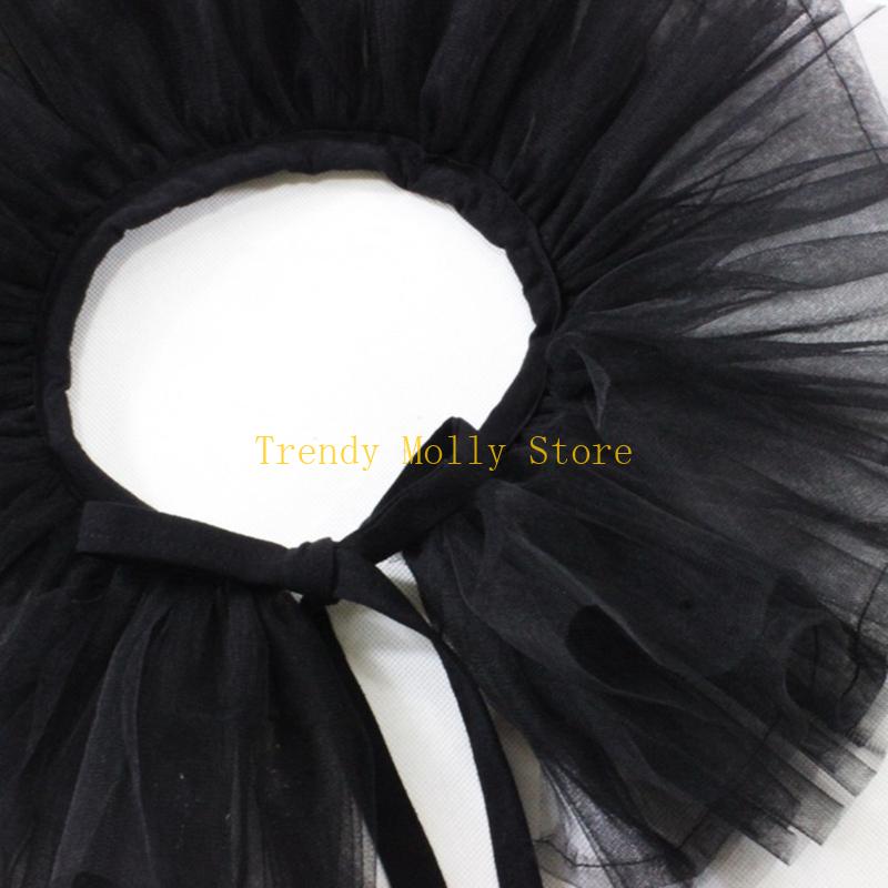 N5KB 르네상스 숙녀 가짜 칼라 고딕 프릴 조정 가능 - Women'S Victorian Accessories 리뷰 및 가격