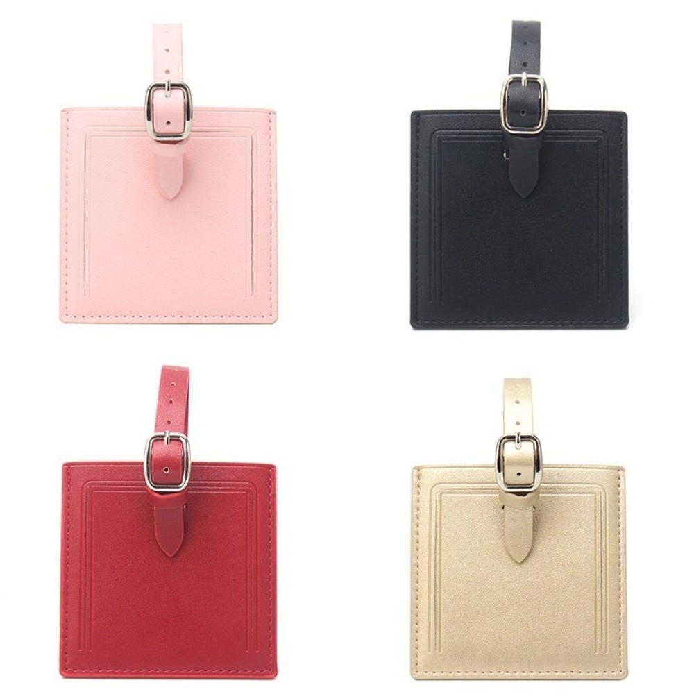 사각형 가죽 수하물 라벨, 시그니처 용지 여행 가방 이 - Women Accessories Name 리뷰 및 가격