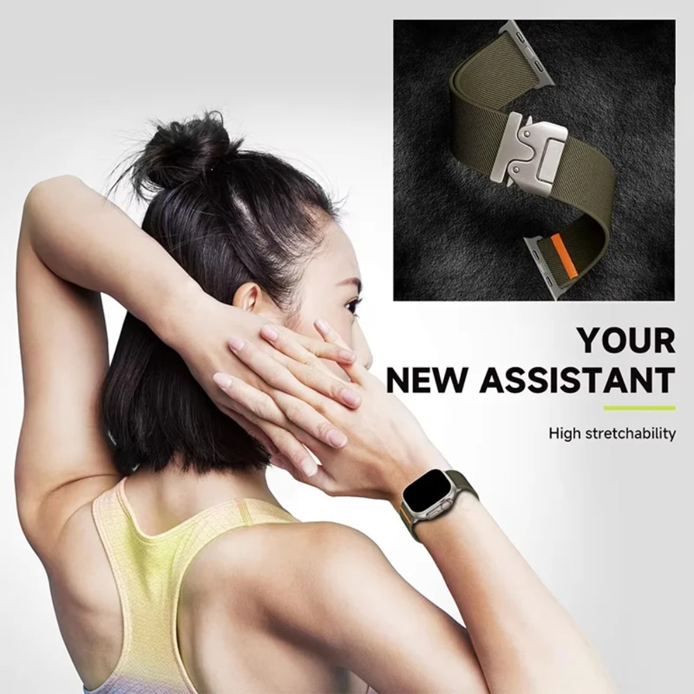 탄성 나일론 파라코드 버클 밴드 애플워치 시리즈 11  - Women Accessories Website 리뷰 및 가격