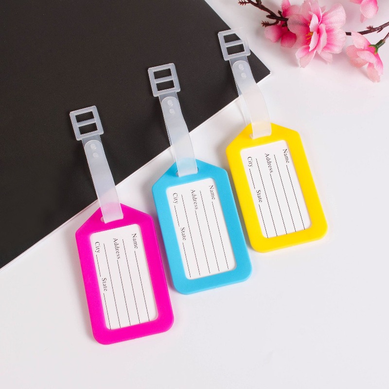 5개입 수하물 태그 탑승 배송용 플라스틱 수하물 태그  - Women Accessories Name 리뷰 및 가격