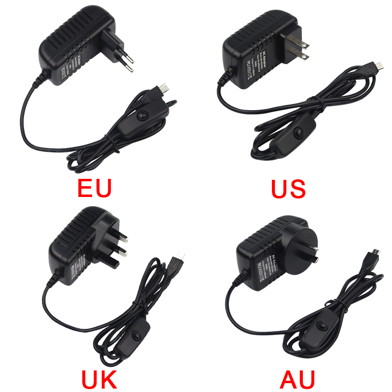 5V 3A 라즈베리 파이 3 모델 B + 전원 공급 장 - Women Accessories In Uk 리뷰 및 가격