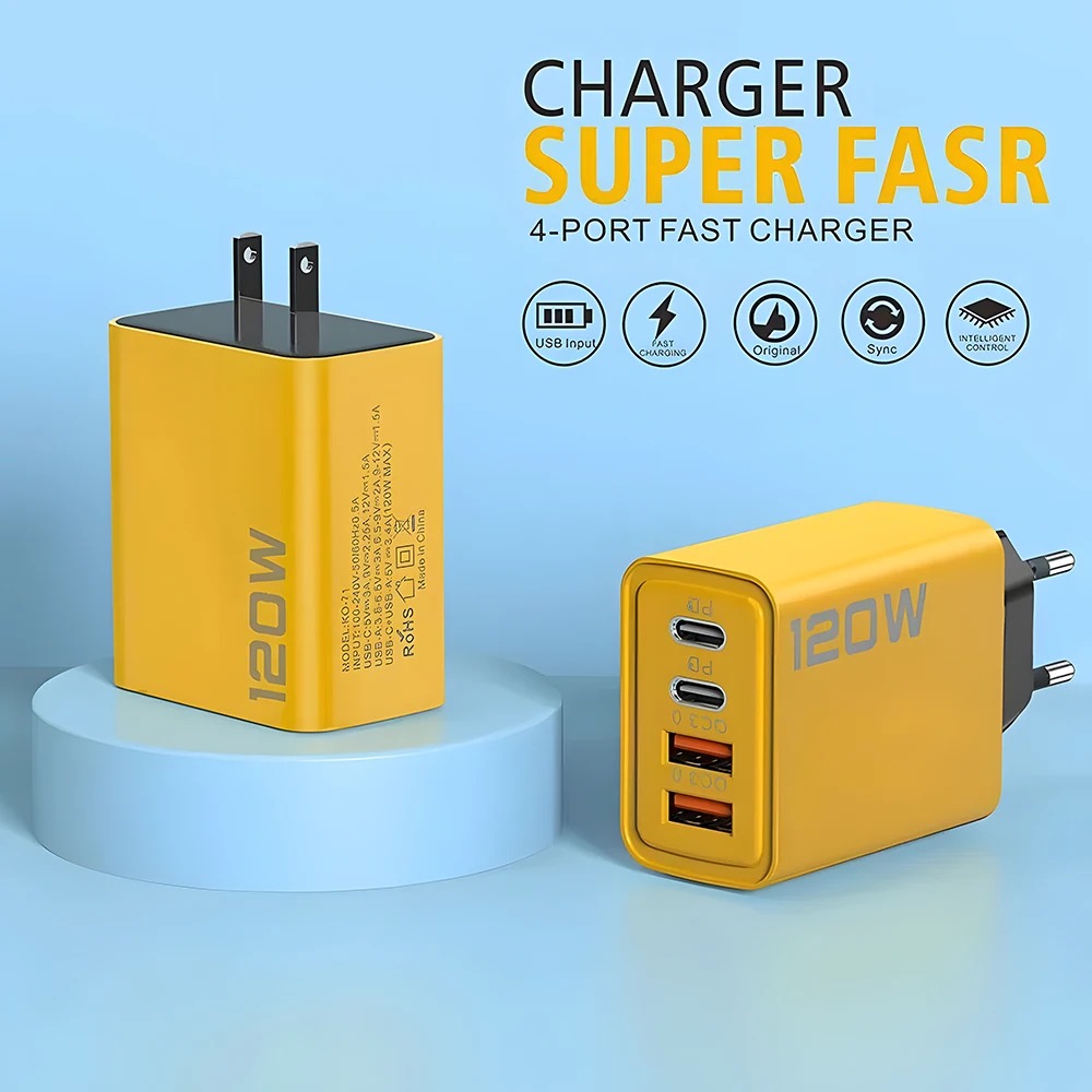 120W USB C PD 충전기 4포트 퀵차지 3.0  - Women Accessories In Uk 리뷰 및 가격
