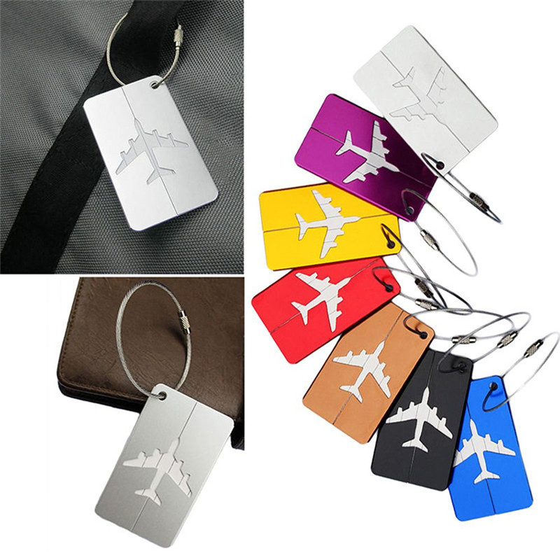 새로운 패션 수하물 태그 알루미늄 합금 여성 남성 여행 - Women Accessories Name 리뷰 및 가격
