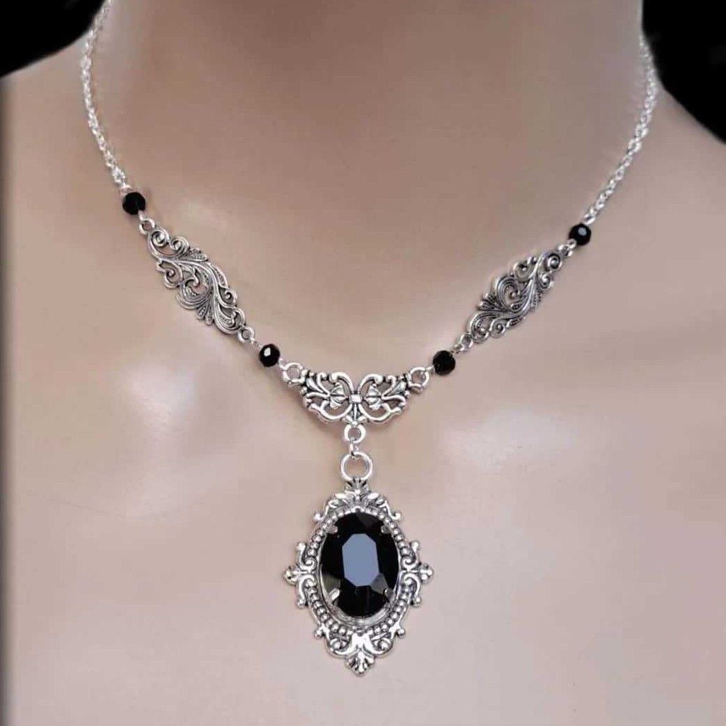 보라색 마법의 물방울 목걸이, 고딕 보석, 마녀 액세서 - Women'S Victorian Accessories 리뷰 및 가격