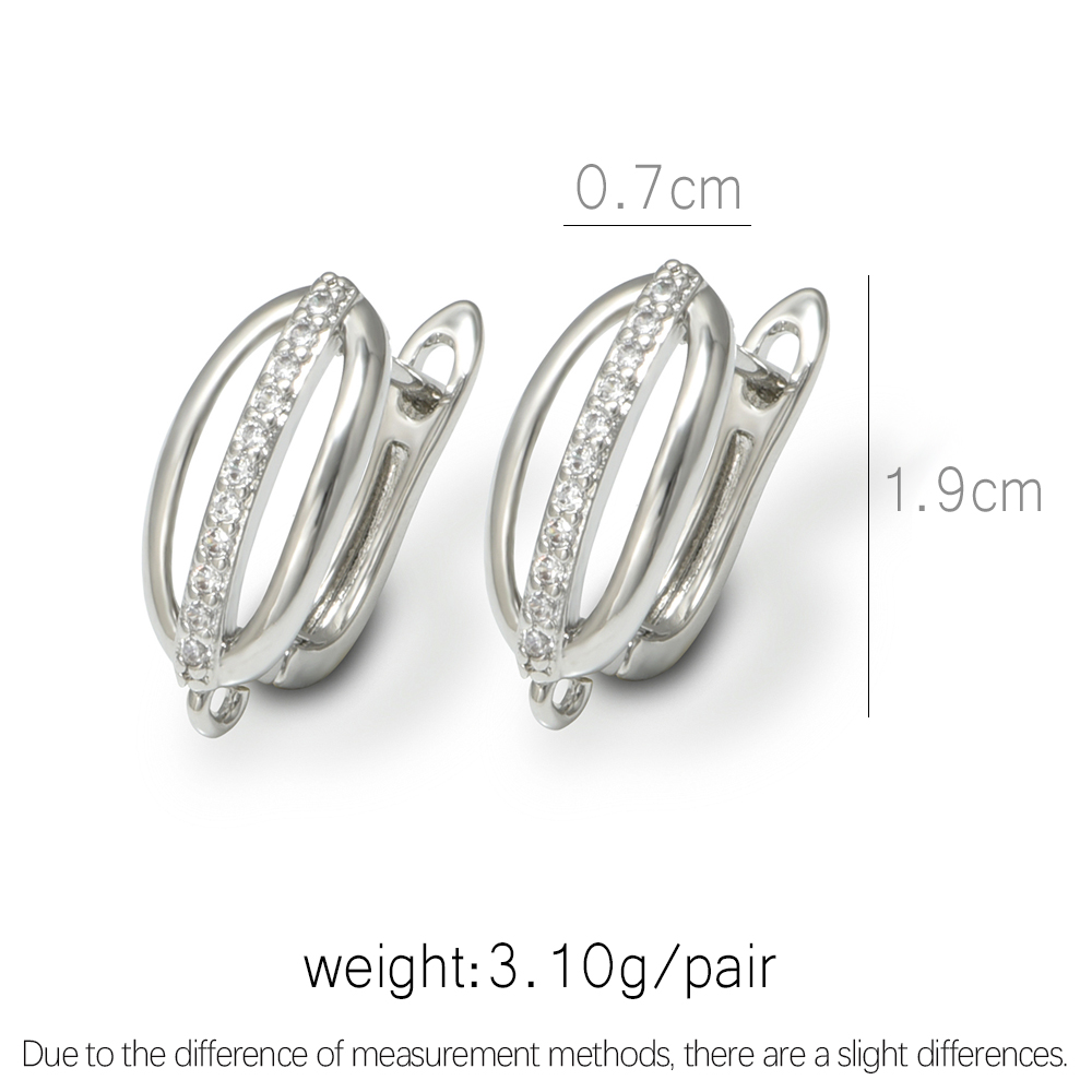 18K 금도금 황동 CZ 여성용 귀걸이 액세서리 1쌍, - Women Accessories For Hand 리뷰 및 가격
