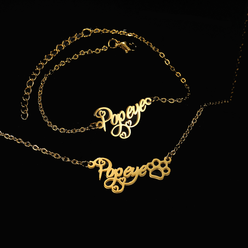 Goxijite 사용자 정의 이름 목걸이 세트 여성 스 - Women Accessories Name 리뷰 및 가격