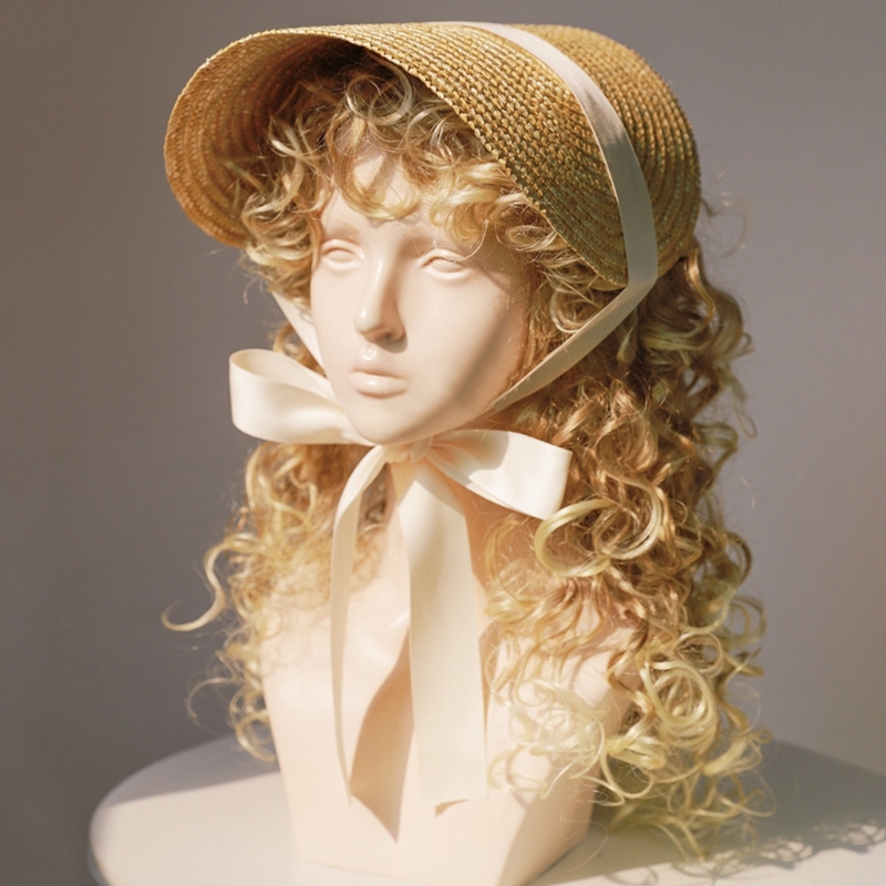 프렌치 스타일 빅토리아 보닛 밀짚 모자, 로리타 걸스  - Women'S Victorian Accessories 리뷰 및 가격