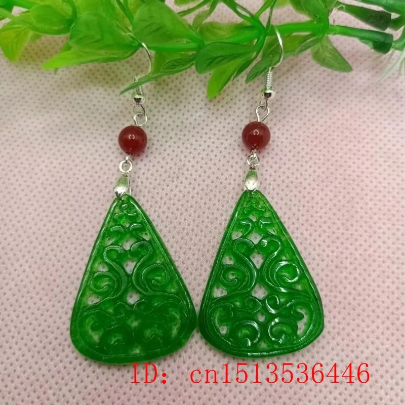 925 실버 천연 녹색 옥 중공 DIY 피닉스 귀걸이  - Women Accessories For Hand 리뷰 및 가격