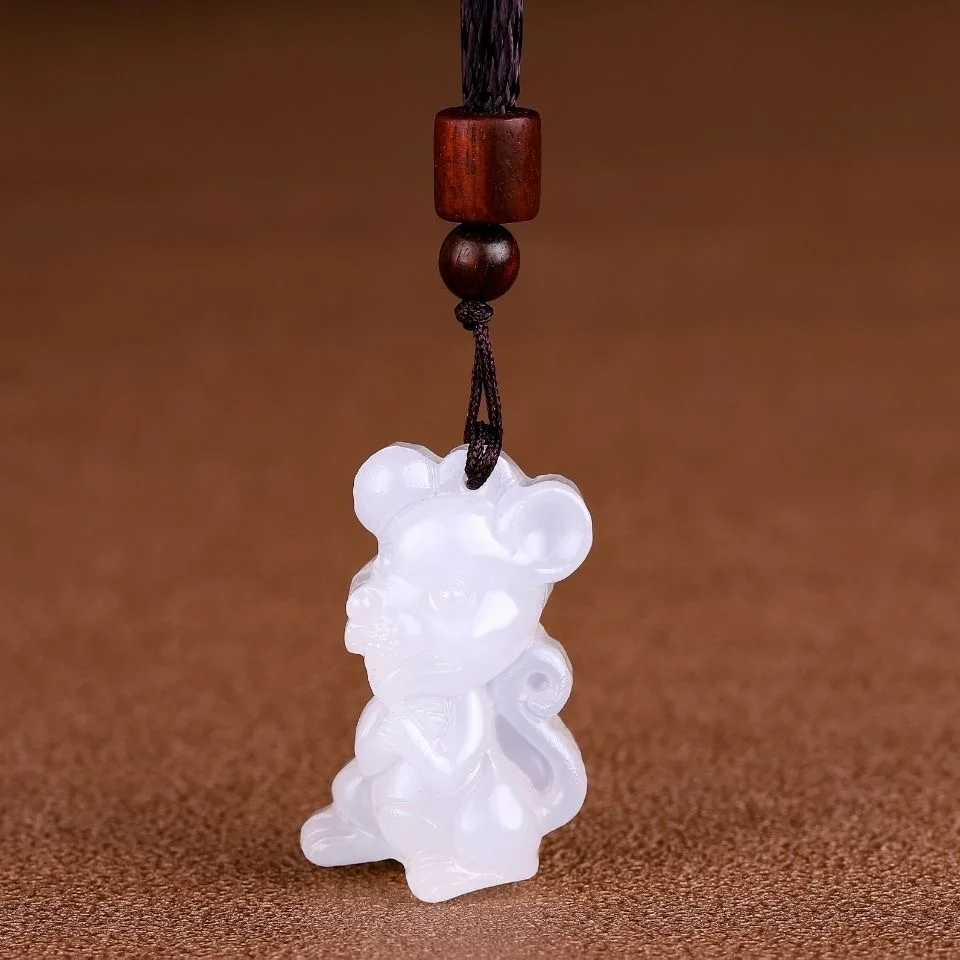 천연 아프간 화이트 옥 중국 십이지 펜던트, 남녀공용  - Women Accessories For Hand 리뷰 및 가격