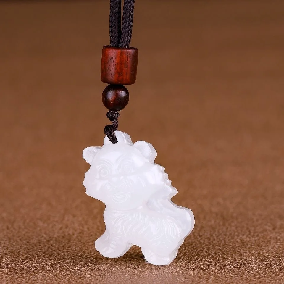 천연 아프간 화이트 옥 중국 십이지 펜던트, 남녀공용  - Women Accessories For Hand 리뷰 및 가격
