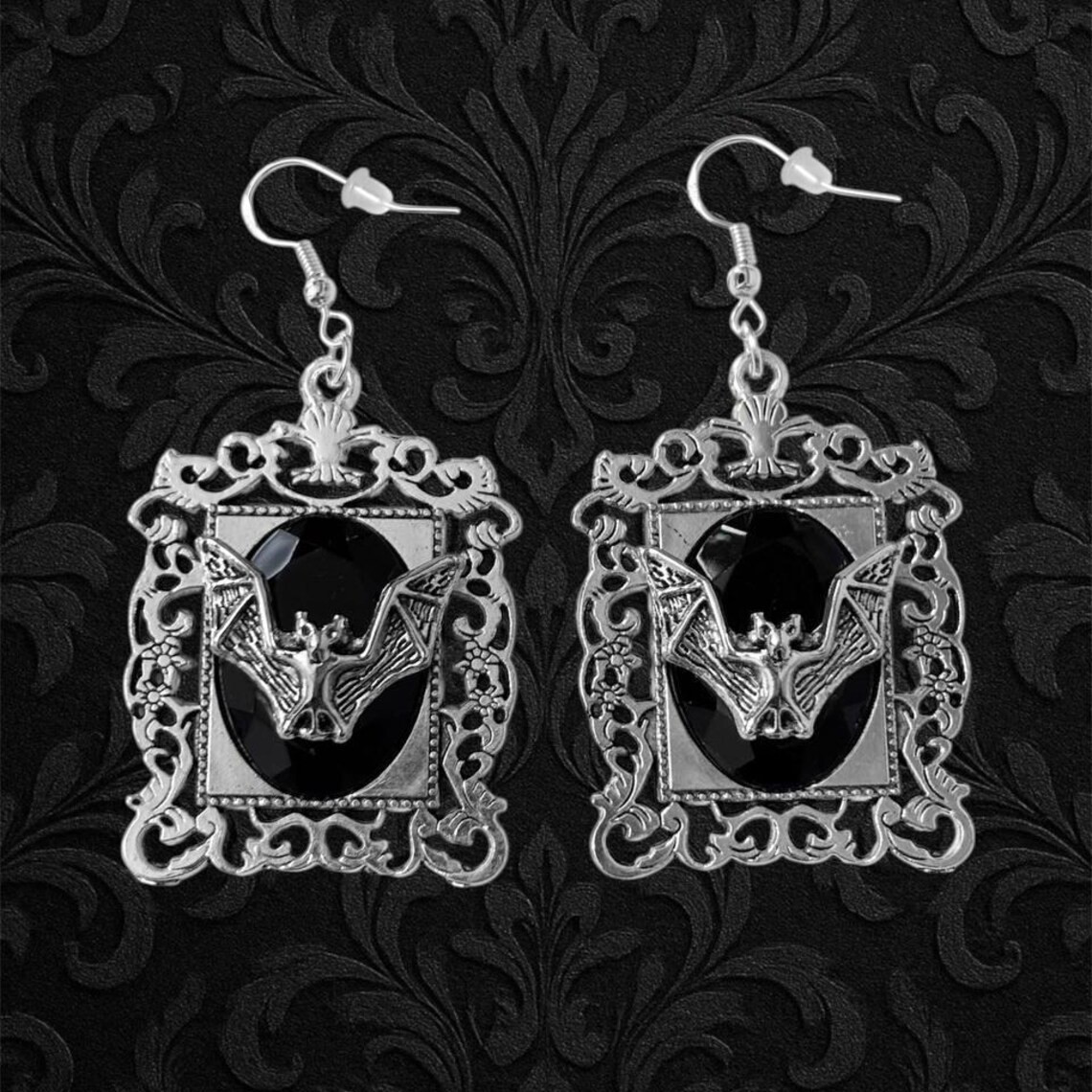 뱀파이어 박쥐 귀걸이, 고딕 주얼리, 마법 액세서리,  - Women'S Victorian Accessories 리뷰 및 가격