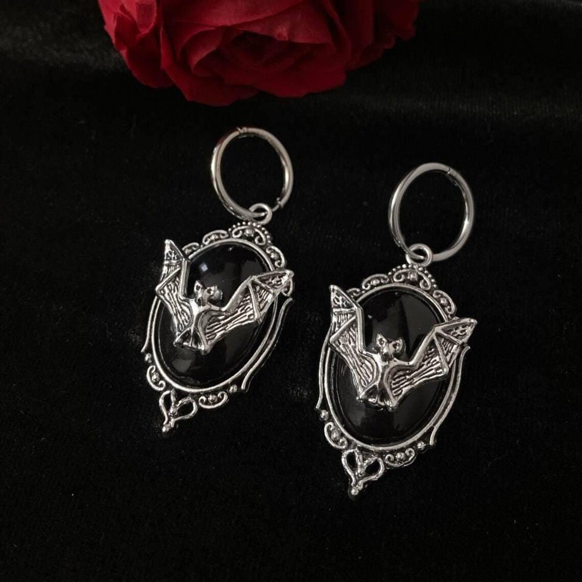 뱀파이어 박쥐 귀걸이, 고딕 주얼리, 마법 액세서리,  - Women'S Victorian Accessories 리뷰 및 가격
