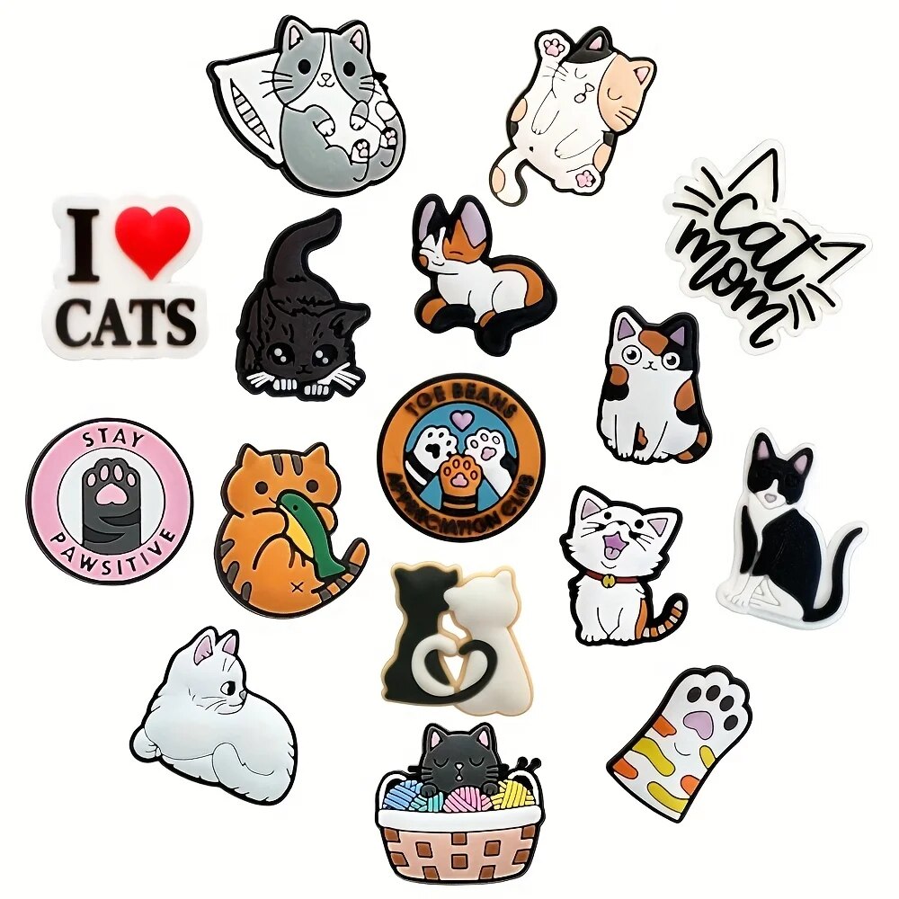 40Pcs 음료수 신발 참 장식 귀여운 고양이 신발 장 - Women'S Accessories For Crocs 리뷰 및 가격