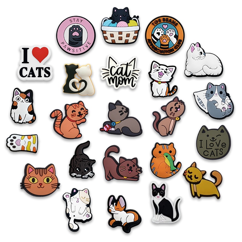 40Pcs 음료수 신발 참 장식 귀여운 고양이 신발 장 - Women'S Accessories For Crocs 리뷰 및 가격