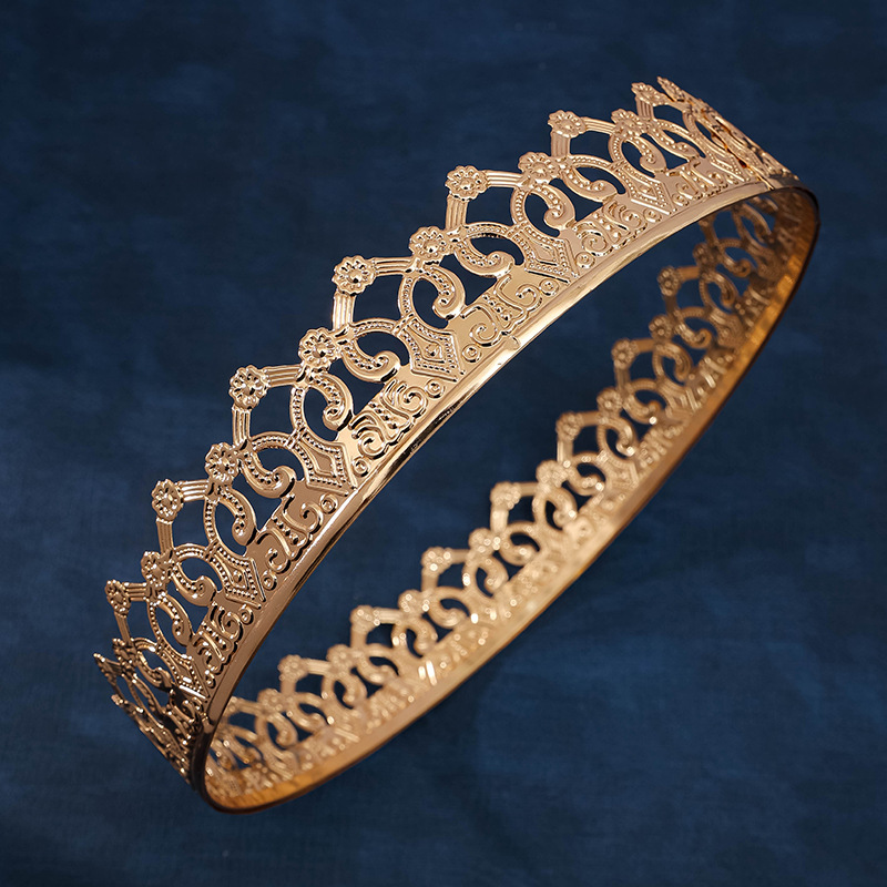 남성/여성을위한 로얄 킹 퀸 크라운 금속 프린스 크라운 - Queen Accessories 리뷰 및 가격