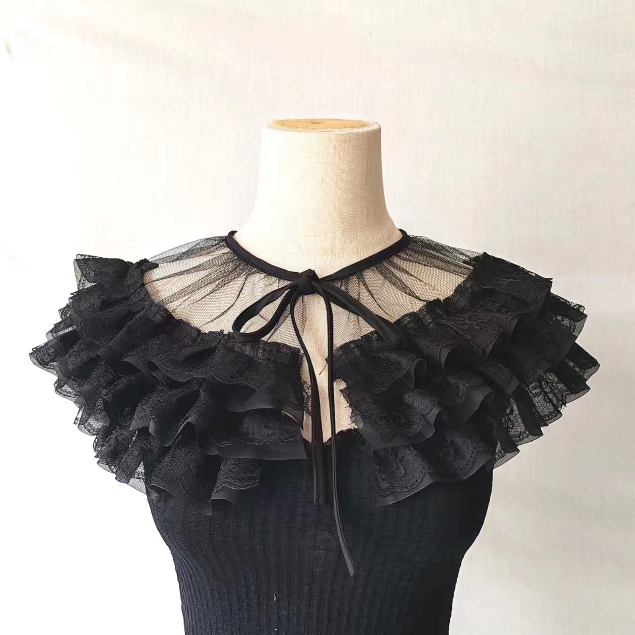 여성 빅토리아 레이스 프릴 자보 가짜 칼라 고딕 펑크  - Women'S Victorian Accessories 리뷰 및 가격