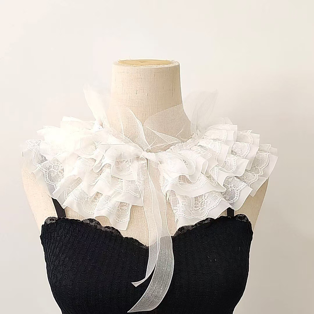 여성 빅토리아 레이스 프릴 자보 가짜 칼라 고딕 펑크  - Women'S Victorian Accessories 리뷰 및 가격