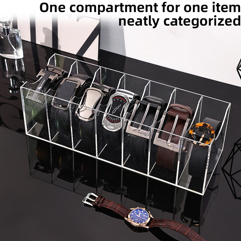 가죽 벨트 보관함, 여러 칸이 있는 데스크탑 벨트 정리 - Women Accessories Drawer 리뷰 및 가격